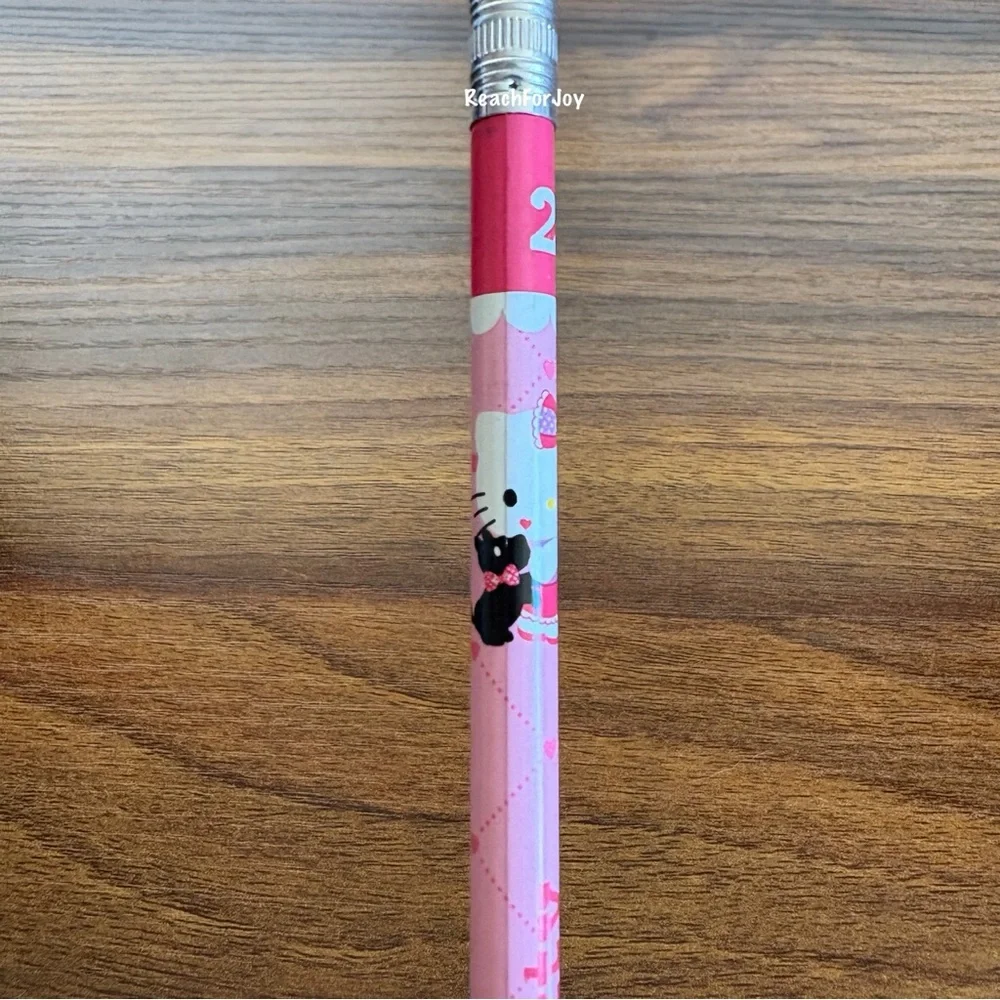 Sanrio Hello Kitty Pencil 2012 Wood #2 Pencil Scotty Dog Pink White Hearts